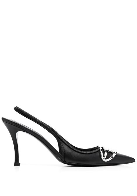 Black 80mm embellished pumps - DIESEL - women