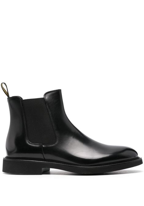 Black leather ankle boots DOUCAL'S - men