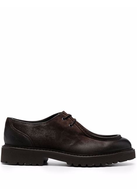 Brown lace-up detail derby shoes DOUCAL'S - men DOUCAL'S | DU2737PHILUF205TM23