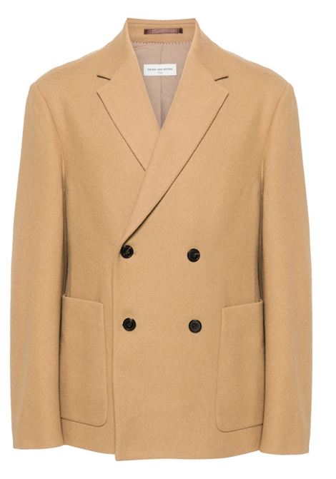 Beige barleys double-breasted blazer Dries van noten - men DRIES VAN NOTEN | Blazers | 2420204109236102