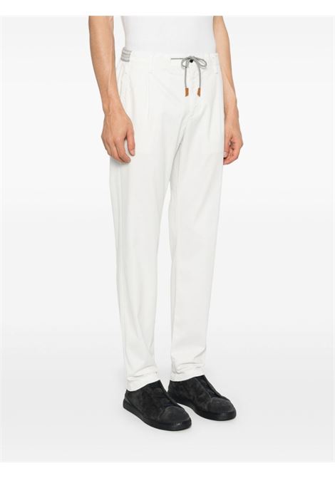 Pantaloni chino con coulisse in bianco di Eleventy - uomo ELEVENTY | J70PANE02TET0J00400