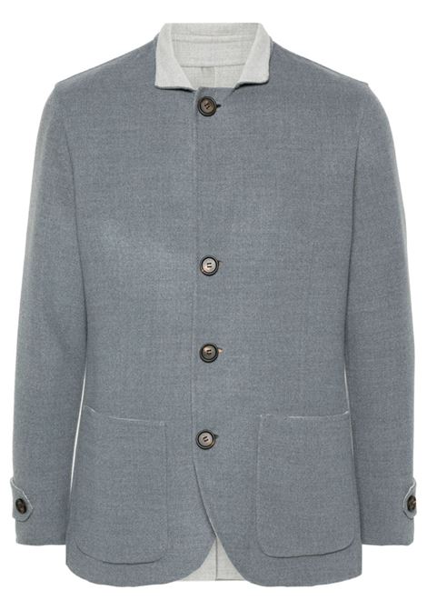 Blazer reversibile in grigio e blu di Eleventy - uomo