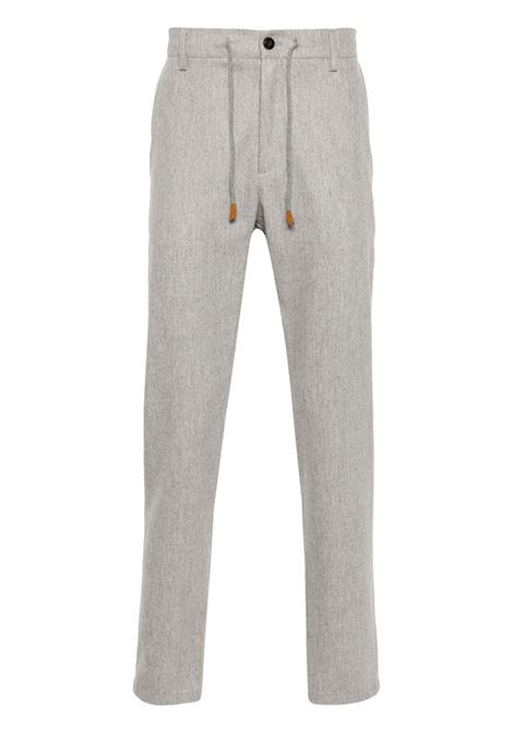 Grey mélange-effect trousers Eleventy - men