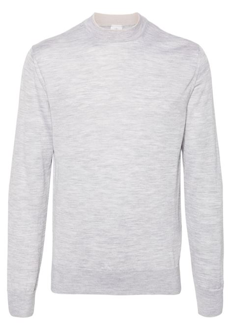 Grey crew-neck jumper Eleventy - men