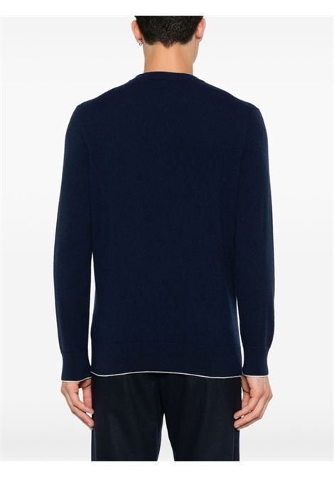 Maglione in cashmere in blu di di Eleventy - uomo ELEVENTY | J76MAGJ91MAG0J0471100