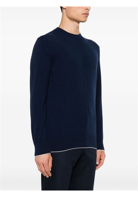 Maglione in cashmere in blu di di Eleventy - uomo ELEVENTY | J76MAGJ91MAG0J0471100