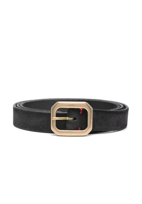 Black leather belt Eleventy - men