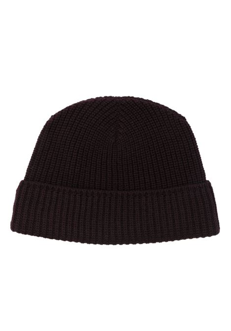 Berretto con lavorazione Fair Isle in bordeaux Eleventy - uomo ELEVENTY | Cappelli | J77CPLJ09TES0J18624