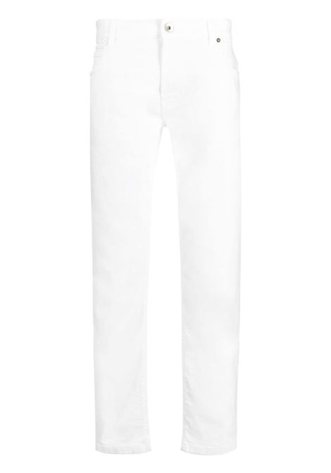 Jeans dritti a vita bassa in bianco di Eleventy - uomo ELEVENTY | Jeans | X75PANG04TET0G00701