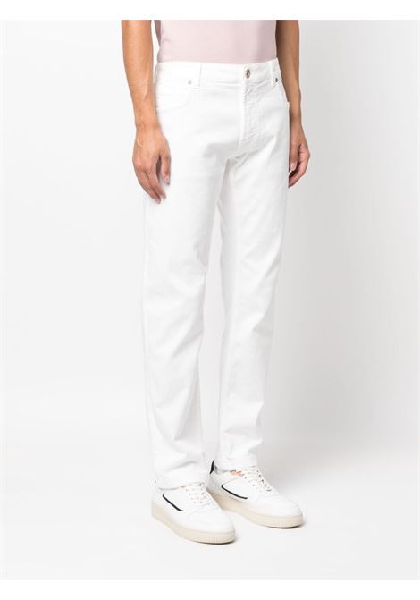 Jeans dritti a vita bassa in bianco di Eleventy - uomo ELEVENTY | X75PANG04TET0G00701