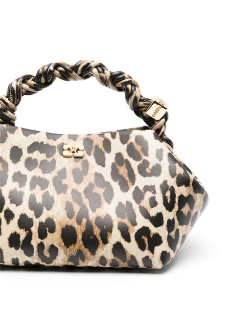 Borsa a mano Bou con stampa leopardata multicolore Ganni - donna GANNI | A6494943