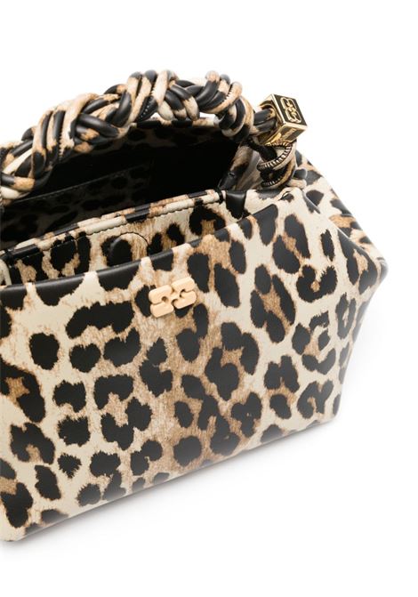 Borsa a mano Bou con stampa leopardata multicolore Ganni - donna GANNI | A6494943