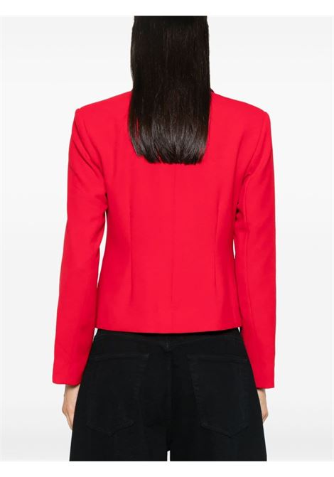 Blazer monopetto in rosso Ganni - donna GANNI | F9390396