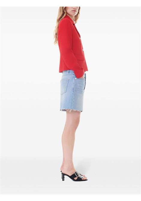 Bluw raw-cut denim shorts Ganni - women GANNI | J1521091