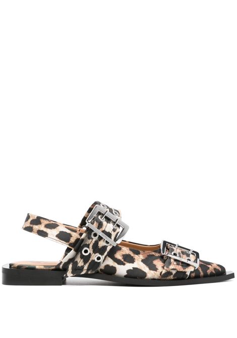 Ballerina Leopardata Ganni - donna