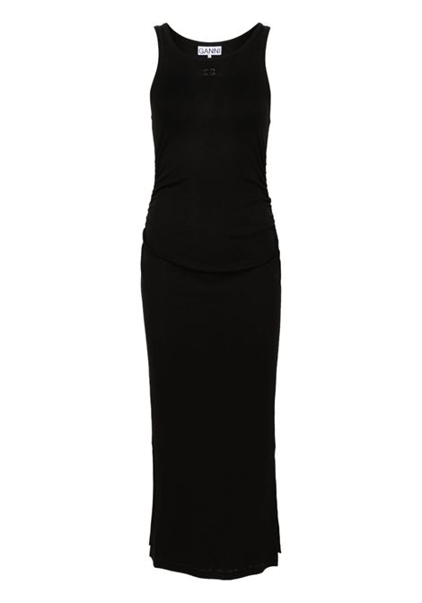 Abito con ricamo in nero Ganni - donna GANNI | Abiti | T3935099