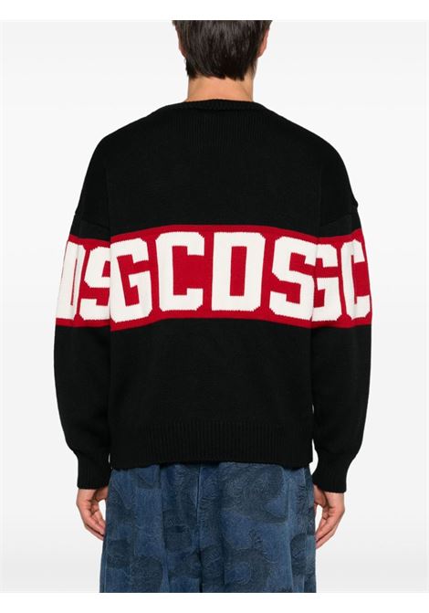 Maglione con logo in nero e rosso Gcds - uomo GCDS | A2OU1500KF199