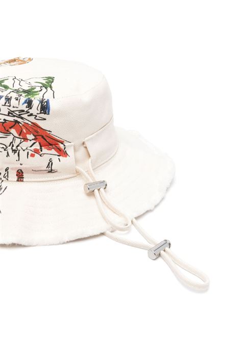 Cappello bucket Le Bob Artichaut in bianco di Jacquemus - unisex JACQUEMUS | 213AC00250021HI