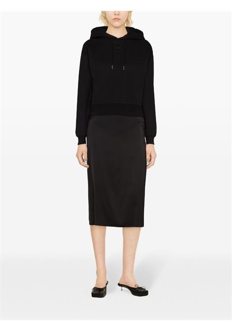 Felpa Le Hoodie Gros Grain in nero di Jacquemus - donna JACQUEMUS | 241JS1622341990