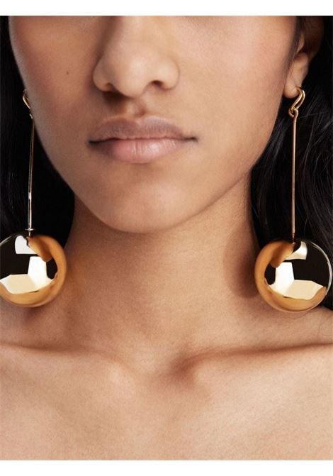 Orecchini Les Grandes Boucles Nodo in oro di Jacquemus - donna JACQUEMUS | 241JW7195845280