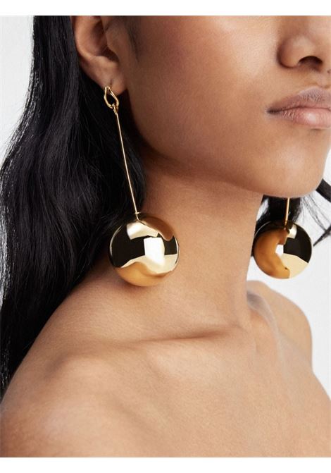 Orecchini Les Grandes Boucles Nodo in oro di Jacquemus - donna JACQUEMUS | 241JW7195845280