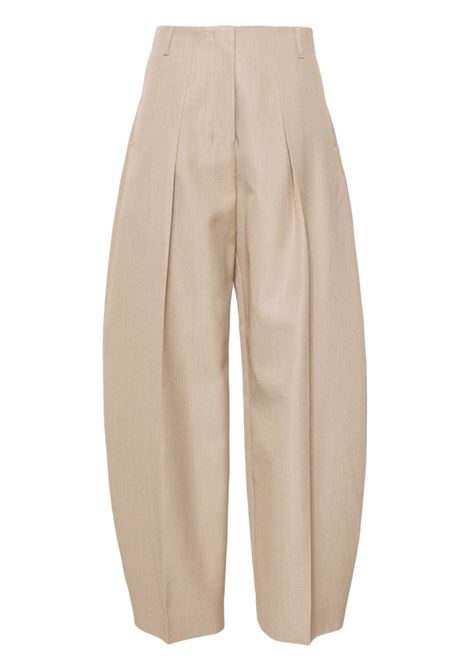 Beige Le Pantalon Ovalo trousers Jacquemus - women