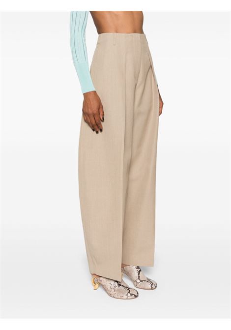 Beige Le Pantalon Ovalo trousers Jacquemus - women JACQUEMUS | 241PA0791629150