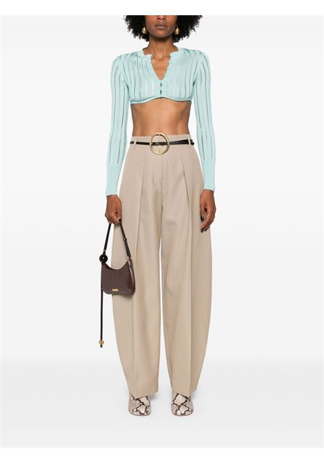 Beige Le Pantalon Ovalo trousers Jacquemus - women JACQUEMUS | 241PA0791629150