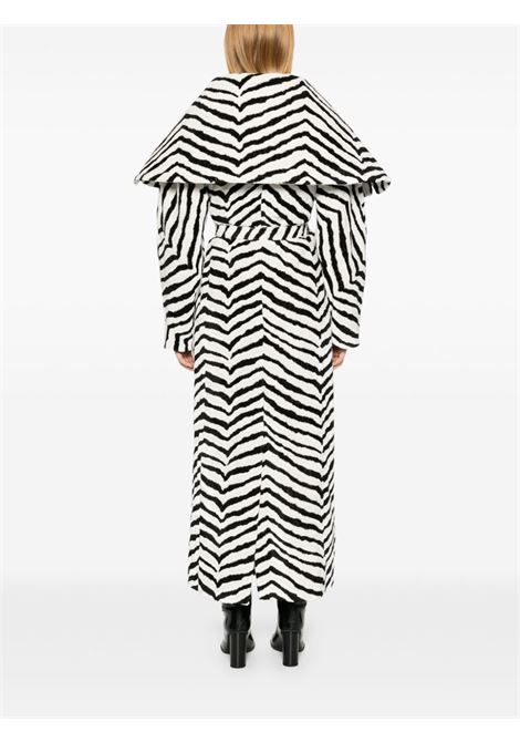 Black and white Le manteau Caruso drape-collar coat Jacquemus - women JACQUEMUS | 243CO07516819BN