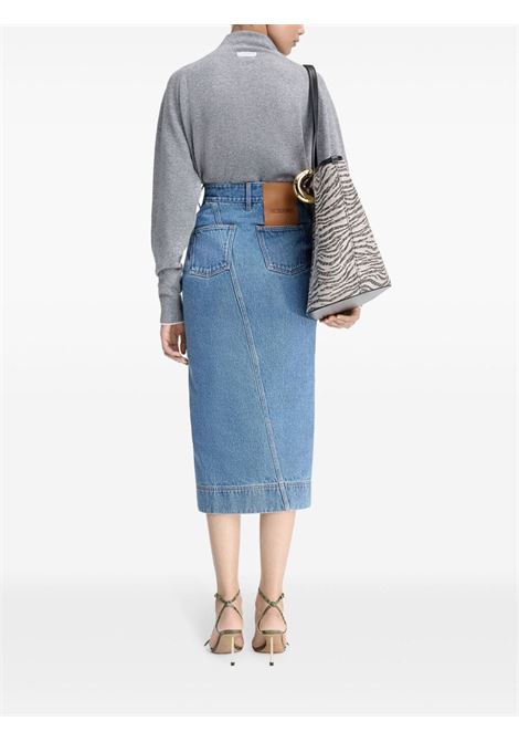 Gonna La Jupe de-Nîmes midi in blu di Jacquemus - donna JACQUEMUS | 243DE046151333C