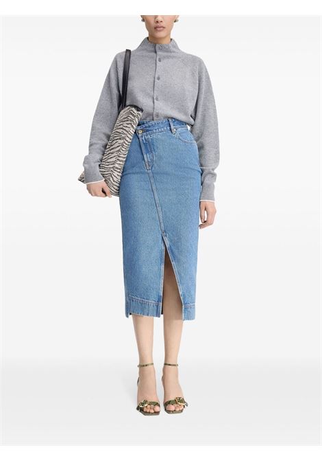 Gonna La Jupe de-Nîmes midi in blu di Jacquemus - donna JACQUEMUS | 243DE046151333C