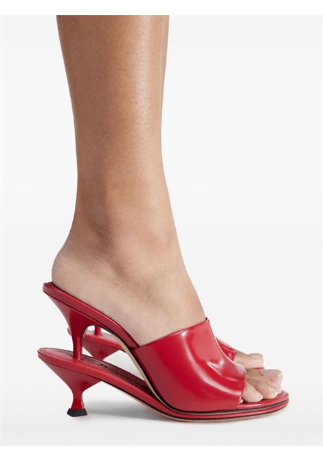 Mules Les Doubles 110mm in rosso di Jacquemus - donna JACQUEMUS | 243FO1604036470