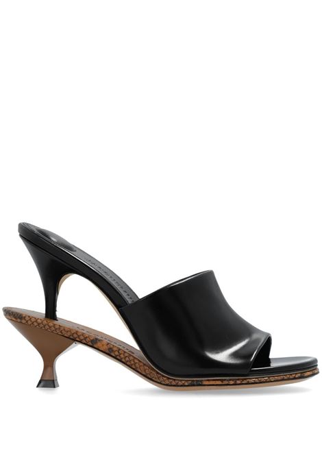 Mules Les Doubles 110mm in nero di Jacquemus - donna JACQUEMUS | Mules | 243FO16043089BB