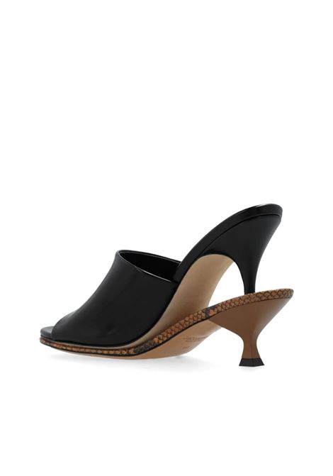 Mules Les Doubles 110mm in nero di Jacquemus - donna JACQUEMUS | 243FO16043089BB