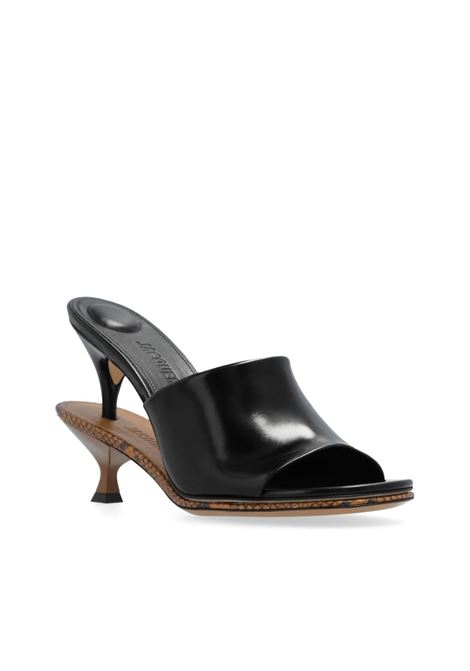 Mules Les Doubles 110mm in nero di Jacquemus - donna JACQUEMUS | 243FO16043089BB