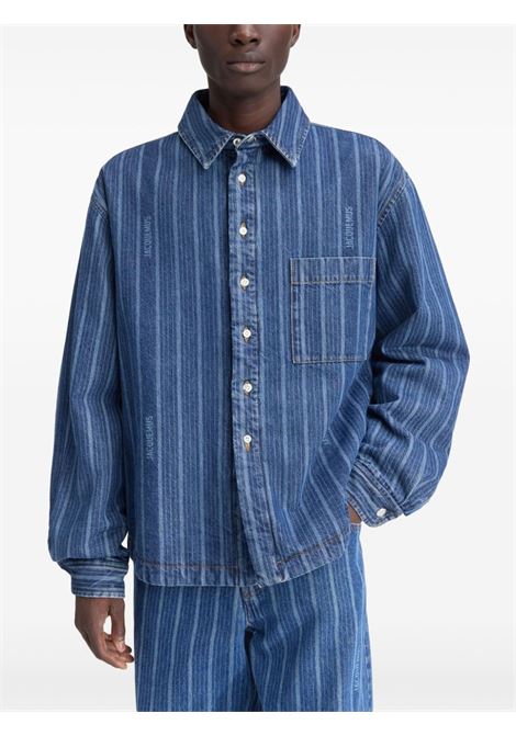 Camicia La Chemise Boulanger in blu Jacquemus - uomo JACQUEMUS | 245DE03415213FF