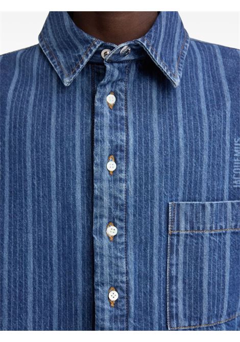 Camicia La Chemise Boulanger in blu Jacquemus - uomo JACQUEMUS | 245DE03415213FF