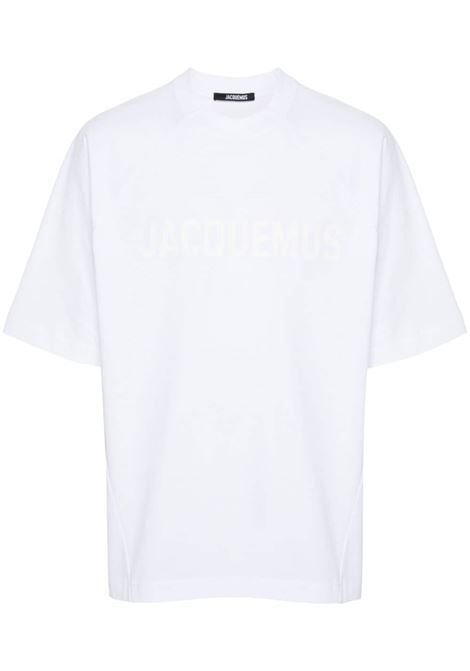 White Le Tshirt Typo logo-print T-shirt Jacquemus - unisex JACQUEMUS | T-shirt | 245JS2122011100