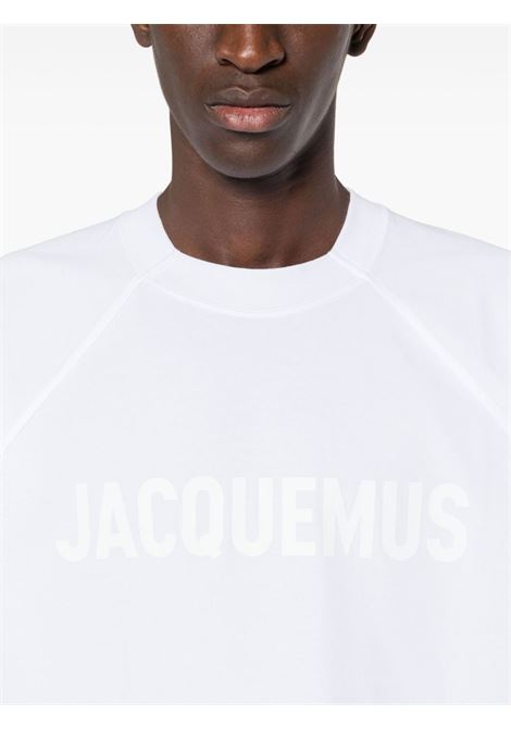 T-shirt Le Tshirt Typo con stampa in bianco di Jacquemus - unisex JACQUEMUS | 245JS2122011100