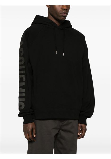 Felpa Le Hoodie Typo in nero di Jacquemus - unisex JACQUEMUS | 245JS2342341990