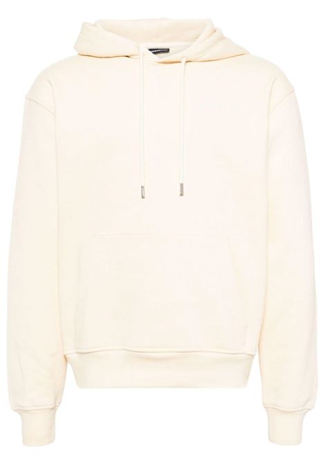 Felpa con cappuccio le sweatshirt brode  in beige di Jacquemus - uomo JACQUEMUS | 245JS3102120151