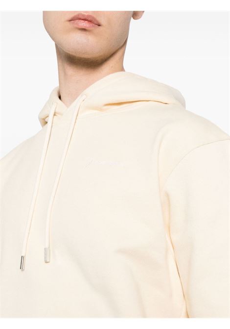 Felpa con cappuccio le sweatshirt brode  in beige di Jacquemus - uomo JACQUEMUS | 245JS3102120151