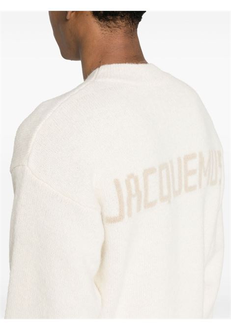 Maglione Le Pull in lana bianca Jacquemus - uomo JACQUEMUS | 245KN2952329130