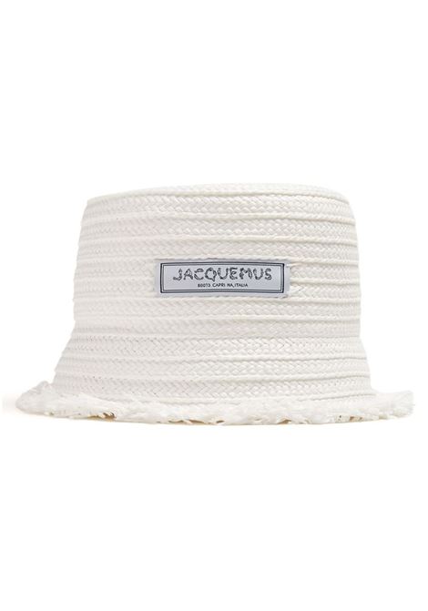 White raffia bucket hat Jacquemus - unisex