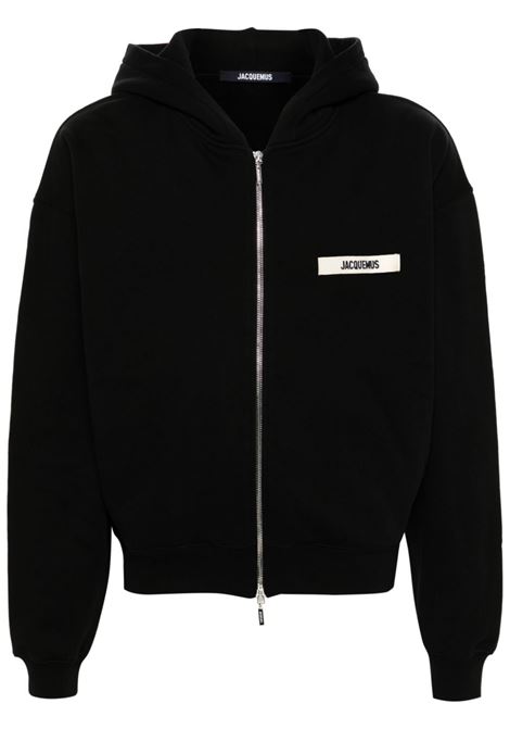 Black Le Hoodie Gros Grain sweatshirt Jacquemus - unisex