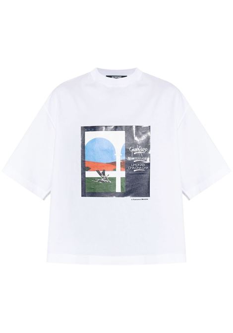 Le T-shirt Scesa in bianco Jacquemus - uomo