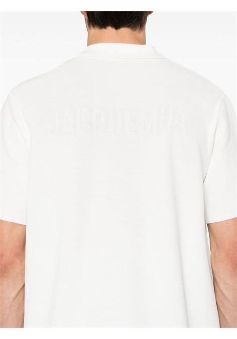 Polo Le Polo Maille in bianco di Jacquemus - uomo JACQUEMUS | 246KN2962379110