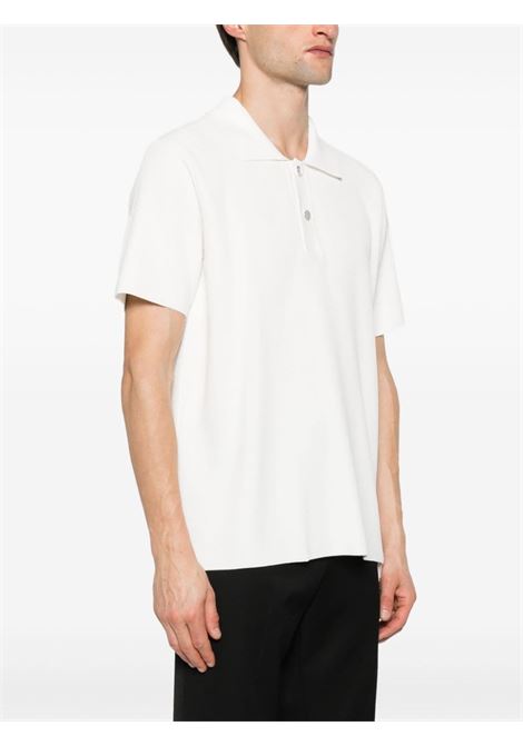 Polo Le Polo Maille in bianco di Jacquemus - uomo JACQUEMUS | 246KN2962379110