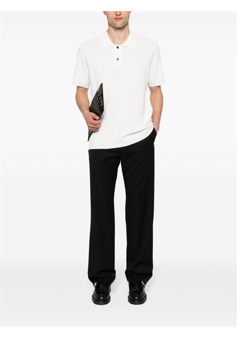 Polo Le Polo Maille in bianco di Jacquemus - uomo JACQUEMUS | 246KN2962379110