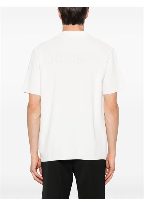 Polo Le Polo Maille in bianco di Jacquemus - uomo JACQUEMUS | 246KN2962379110